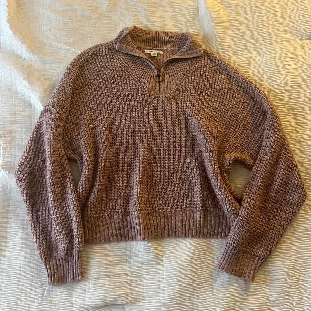 American Eagle Quarter Zip Sweater